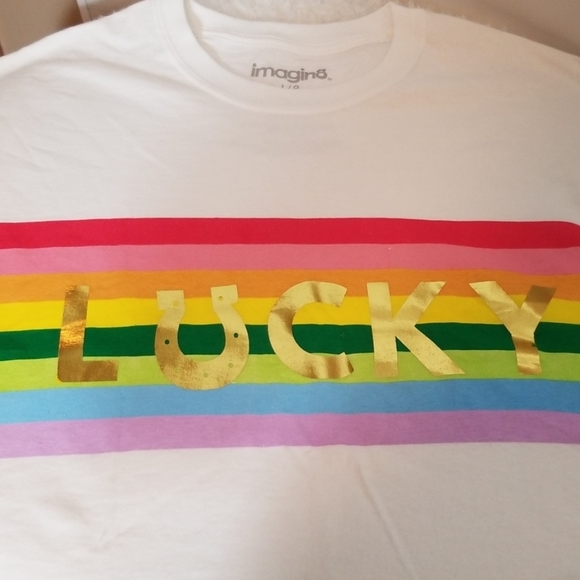 Lucky St. Patrick's Day Rainbow T & Sock Set - Picture 6 of 8